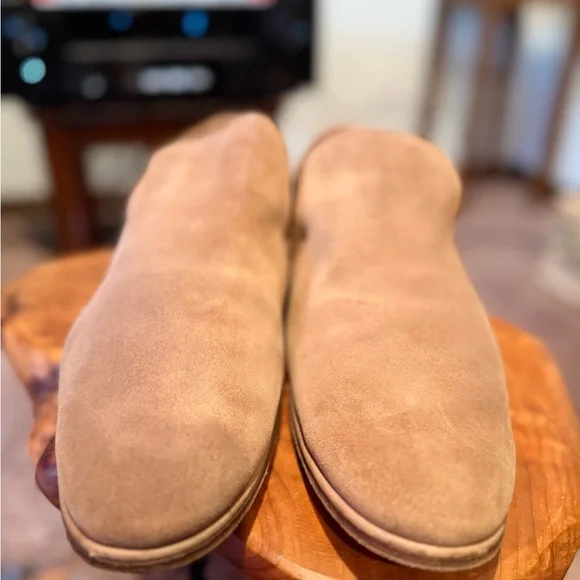 Salvatore Ferragamo Men\'s Tan Suede Slip-Ons Ferragamo Men main image 4